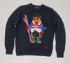 Nwt Polo Ralph Lauren Women's Black Skier Teddy Bear Sweater - Unique Style