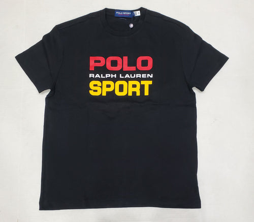 Nwt  Polo Sport Black/Red/Yellow Classic Fit Tee - Unique Style
