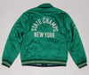 Nwt Polo Ralph Lauren Reversible Green Satin New York State Champs /Navy Corduroy  P Patch 67 Jacket - Unique Style