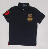 Nwt Polo Big & Tall Triple Pony Black Embroidered Polo - Unique Style