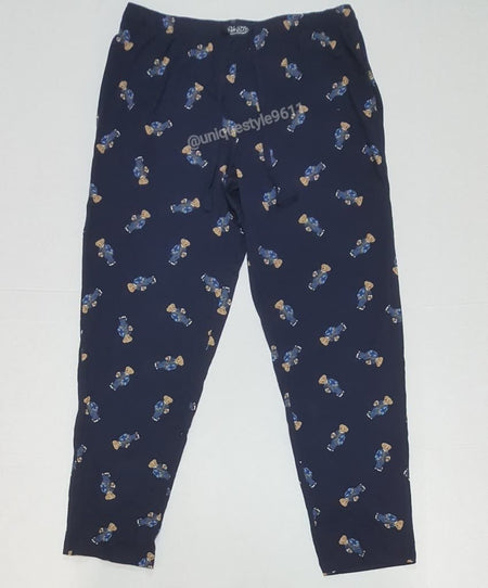 Nwt Polo Ralph Lauren Navy Allover Basketball Bear Print Pajamas
