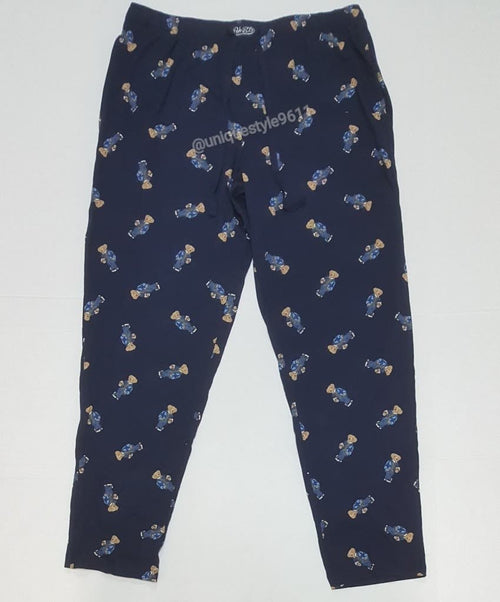 Nwt  Polo Ralph Lauren Navy Mascot Football Bear Pajamas - Unique Style