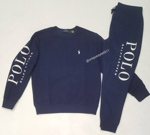 Nwt Polo Ralph Lauren Navy Sweatshirt with  Joggers - Unique Style