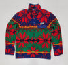 Nwt Polo Ralph Lauren Aztec Fleece Mock Half Zip Sweatshirt - Unique Style