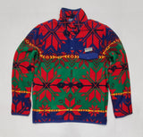 Nwt Polo Ralph Lauren Aztec Fleece Mock Half Zip Sweatshirt - Unique Style