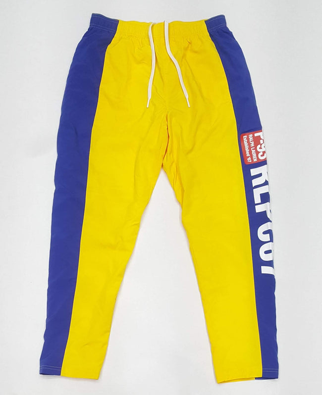 Nwt RLPC67 Yellow/Royal Nylon Windbreaker Pants - Unique Style