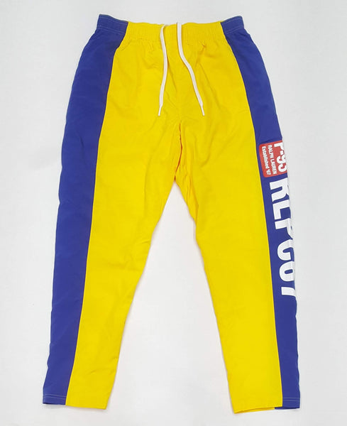 Nwt RLPC67 Yellow/Royal Nylon Windbreaker Pants - Unique Style