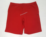 Nwt Polo Big & Tall Red Double Knit Small Pony Shorts - Unique Style