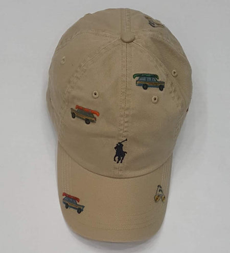 Nwt  Polo Ralph Lauren White/Navy 'P' Adjustable Strap Back Hat