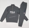 Nwt Polo Ralph Lauren Grey 1967 K-Swiss Half Zip Sweatshirt with Matching Grey 1967 K-Swiss  Joggers - Unique Style