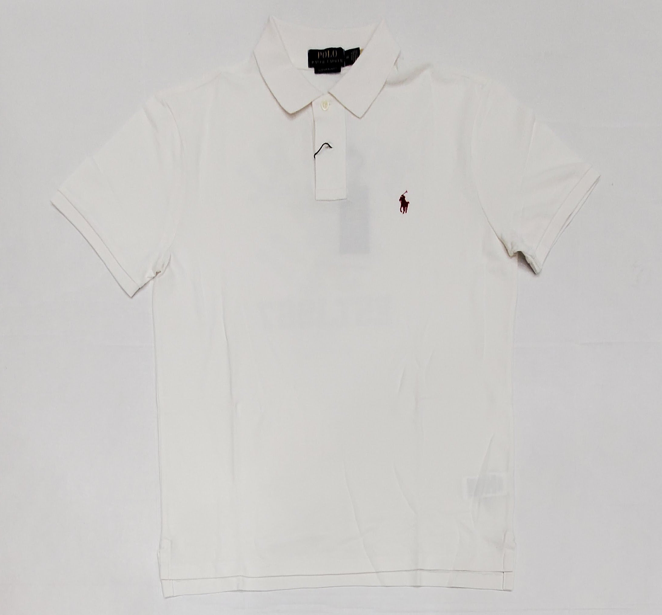 Nwt Polo Ralph Lauren White Lunar Custom Slim Fit Polo | Unique Style