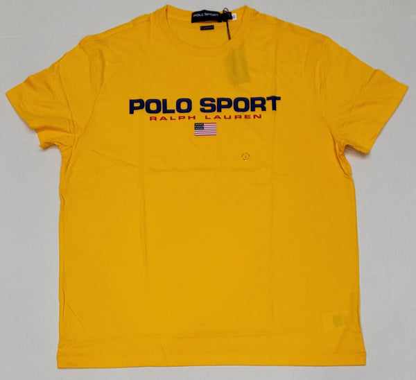 Nwt Polo Sport Yellow  Spellout Classic Fit Tee - Unique Style