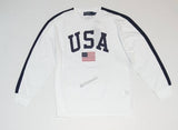 Nwt Polo Ralph Lauren Women White USA American Flag Long Sleeve T-Shirt - Unique Style