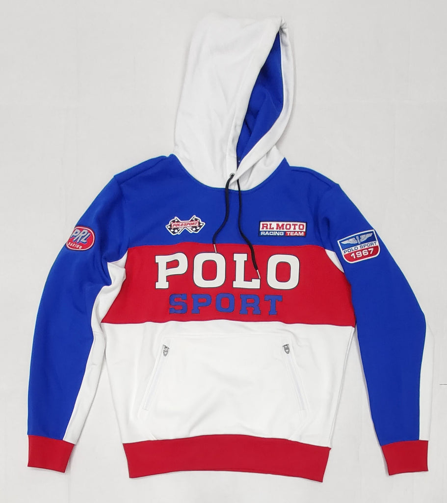 Nwt Polo Sport USRL Racing Patches Hoodie