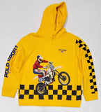 Nwt Polo Sport Yellow Racing Motor Cross Hoodie - Unique Style