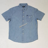 NWT Polo Ralph Lauren Big & Tall denim front page sportsman button-up shirt, long sleeve, classic casual style
