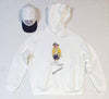 Nwt Polo Big & Tall White CP-93 Teddy Bear Fleece Hoodie - Unique Style