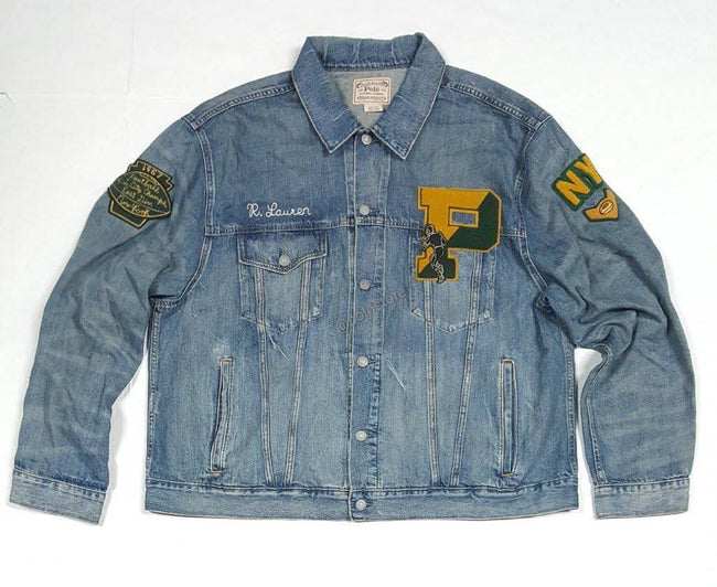 Nwt Polo Big & Tall RL Tigers 'P' Patch NY Jean Jacket - Unique Style