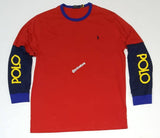 Nwt Polo Big & Tall Red Polo Written On Sleeve Long Sleeve Tee - Unique Style