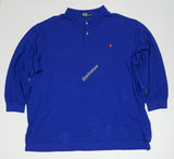Nwt Polo Ralph Lauren  Small Pony Big and Tall Royal Blue Long Sleeve Polo Shirt - Unique Style