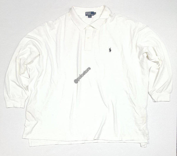 Nwt Polo Ralph Lauren  Small Pony Big and Tall White Long Sleeve Polo Shirt - Unique Style