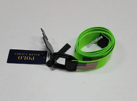 Nwt Polo Ralph Lauren Lime Green Polo Sport D-Ring Belt