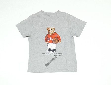 Nwt Kids Polo Ralph Lauren Kicker Bear Boys Tee (2T-7T)