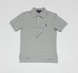 Nwt Kids Polo Ralph Lauren Grey with Navy Small Pony Shirt - Unique Style