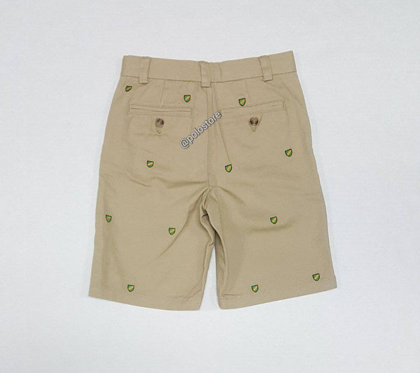 Kids Polo Ralph Lauren Khaki Shield AllOver Shorts - Unique Style