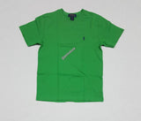 Nwt Kids Polo Ralph Lauren Euro Green with Blue Small Pony Tee - Unique Style