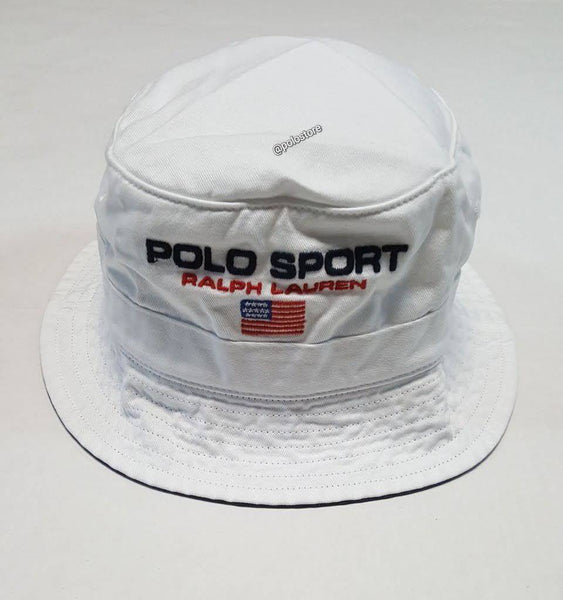 Nwt Polo Ralph Lauren White Polo Sport Bucket Hat - Unique Style