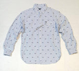 Nwt Polo Ralph Lauren Allover Hunting Dog Print  Classic Fit Button Down - Unique Style