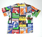 Nwt Polo Ralph Lauren Collage Custom Fit Button Up - Unique Style