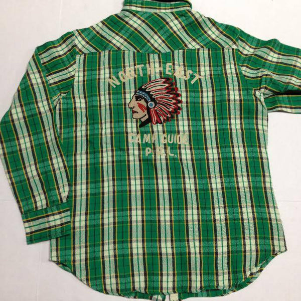 POLO RALPH LAUREN GREEN INDIAN HEAD BUTTON UP - Unique Style