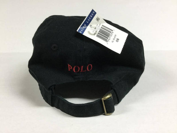 NWT POLO RALPH LAUREN FOREST BLACK SMALL PONY STRAP BACK - Unique Style