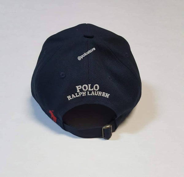 Nwt Polo Ralph Lauren Navy Respect The Wild Adjustable Strap Back - Unique Style