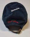 Nwt Polo Ralph Lauren Navy Sportsman Patch Corduroy Adjustable Leather Strap Back Hat - Unique Style