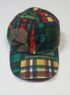 Nwt Polo Ralph Lauren Plaid Patch Work Adjustable strap hat - Unique Style