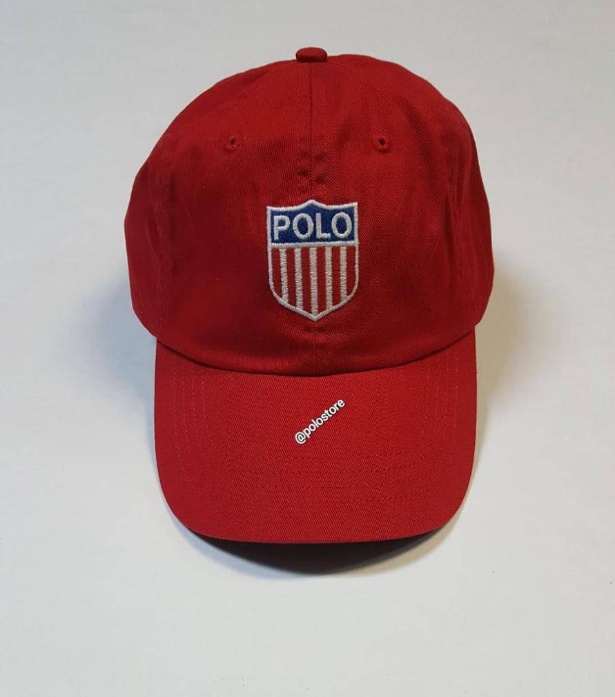Nwt Polo Ralph Lauren Red K-Swiss Adjustable Strap Back | Unique Style