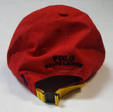 Nwt Polo Ralph Lauren Red Sportsman Patch Adjustable Hat - Unique Style