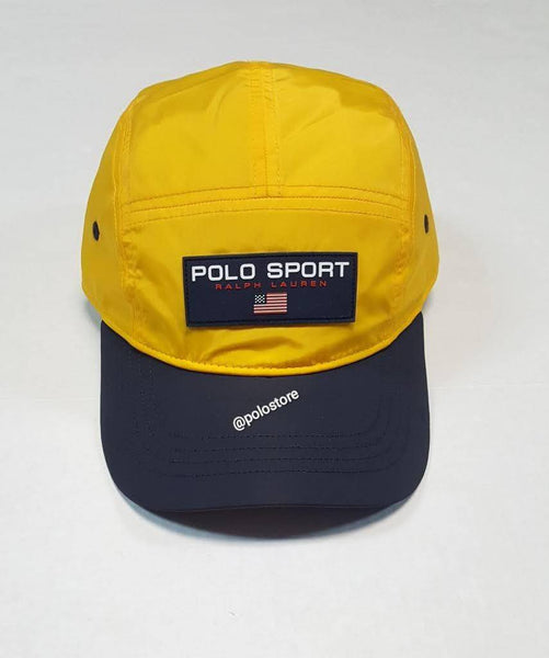 Nwt Polo Ralph Lauren Yellow Polo Sport 5 Panel Nylon Hat - Unique Style