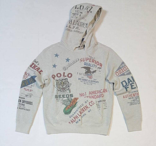 Nwt Polo Ralph Lauren Allover Print Graphic Hoodie - Unique Style
