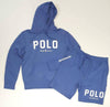 Nwt Polo Ralph Lauren Blue Spellout Logo Big Pony Fleece Hoodie - Unique Style