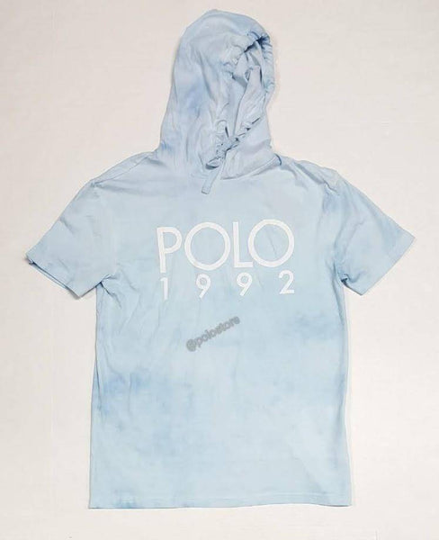 Nwt Polo Ralph Lauren Blue1992 Short Sleeve Hoodie Tee - Unique Style