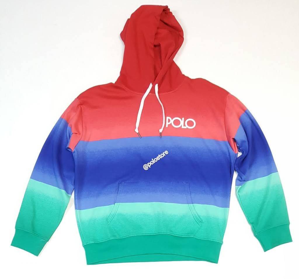 Ralph lauren color block hoodie deals