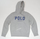 Nwt Polo Ralph Lauren Grey Spellout Logo Big Pony Fleece Hoodie - Unique Style