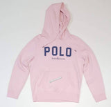 Nwt Polo Ralph Lauren Pink Spellout Logo Big Pony Fleece Hoodie - Unique Style