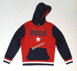 Nwt Polo Ralph Lauren Red/Navy Star Hoodie - Unique Style