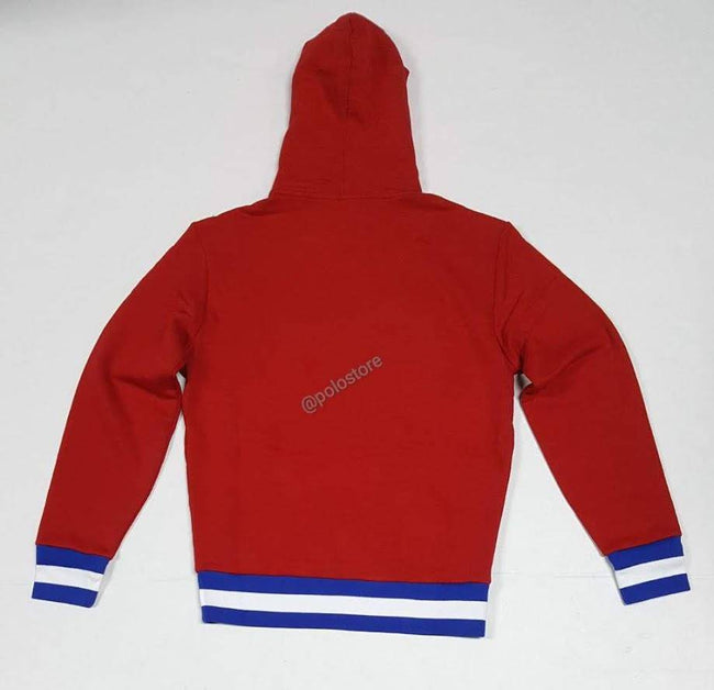 Nwt Polo Ralph Lauren Red Russia  Small Pony Hoodie - Unique Style