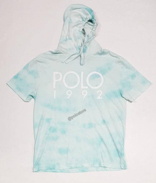 Nwt Polo Ralph Lauren Teal 1992 Short Sleeve Hoodie Tee - Unique Style